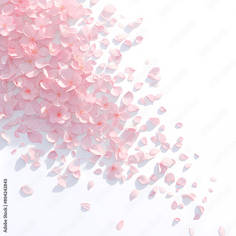 Delicate and dreamy, this image captures the transient beauty of cherry blossoms in full bloom. A cascade of pink petals against a soft backdrop offers a serene and captivating scene for your