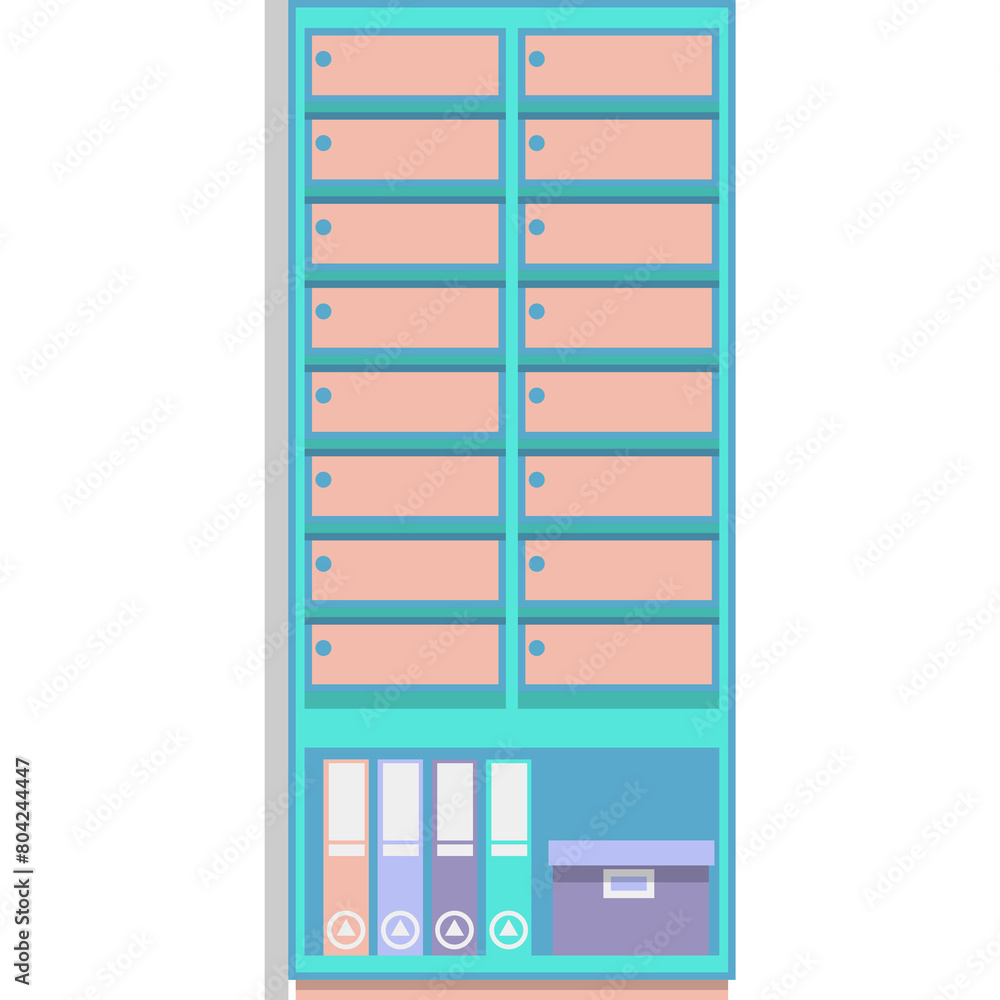 File archive folder office shelves vector icon File archive folder office shelves vector icon