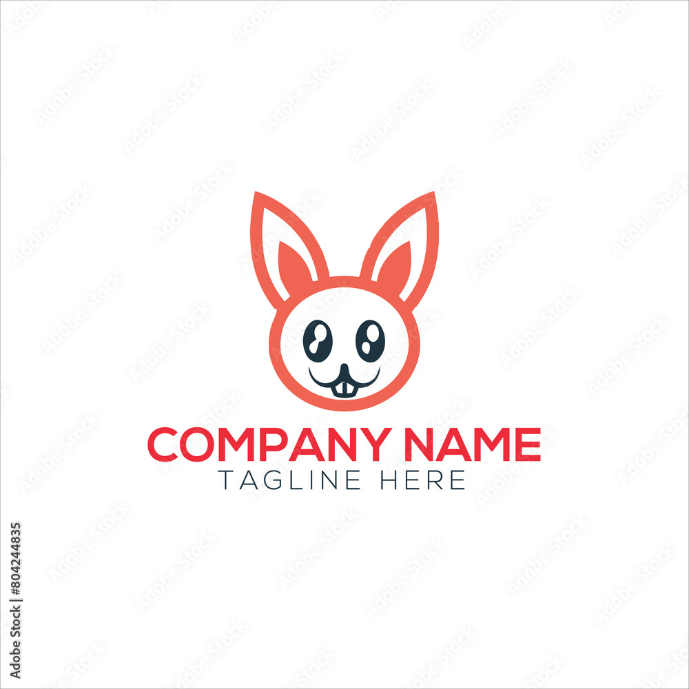 Fototapeta premium rabbit bunny logo free