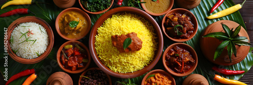 Authentic Sri Lankan Rice and Curry Platter Display - A Visual and Culinary Feast photo