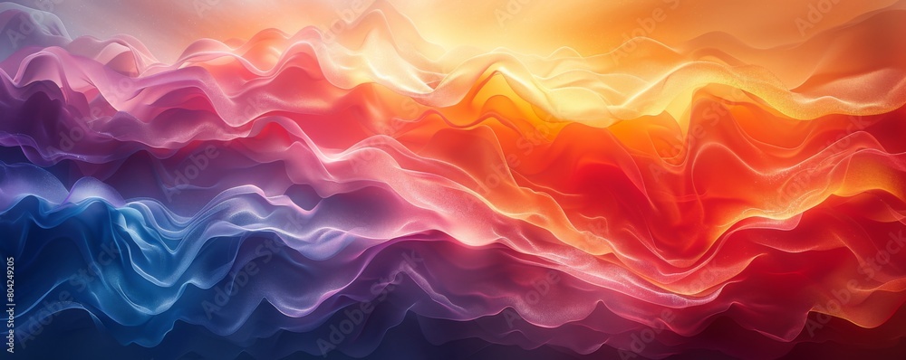 Abstract background with red, blue and orange waves. Abstract background with red, blue and orange waves.