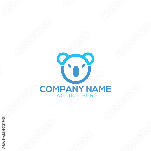 premium minimalism monkey vector logo icon illustration design 