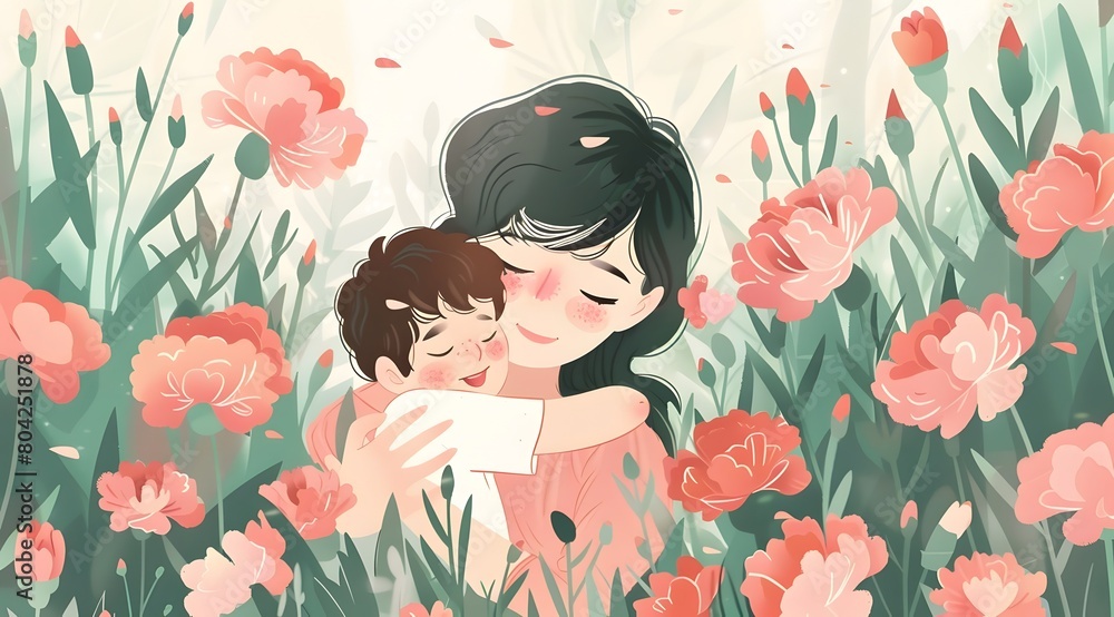mother and kid mother and kid