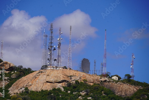antenna on the cliff