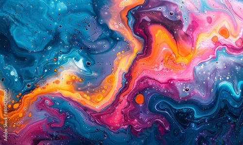 retro color Marbling Background with Liquid Swirls,