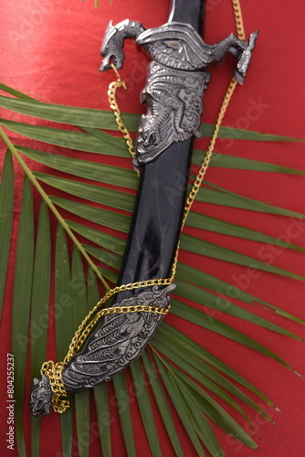 A Traditional Knife of Indian Groom for Wedding photo