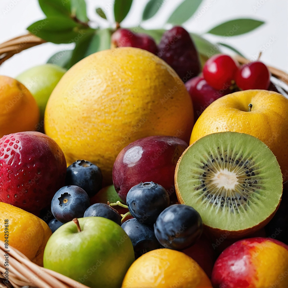 Mix Fruits in a basket Mix Fruits in a basket