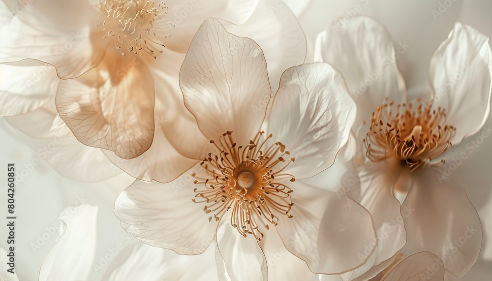 Elegant White Peony with Golden Accents on Marble Background, Luxury Floral Art Elegant White Peony with Golden Accents on Marble Background, Luxury Floral Art