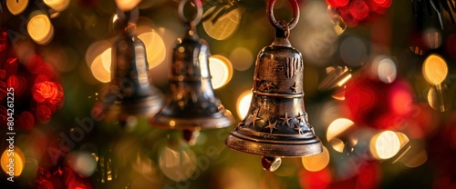 Liberty bell ornaments ringing in the holiday spirit , professional photography and light photo