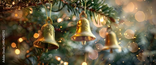 Liberty bell ornaments ringing in the holiday spirit , professional photography and light