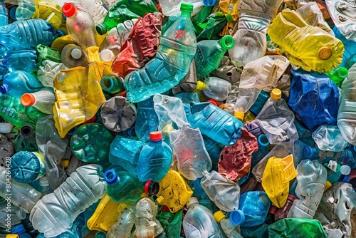 Colorful Plastic Waste Mosaic © wpw