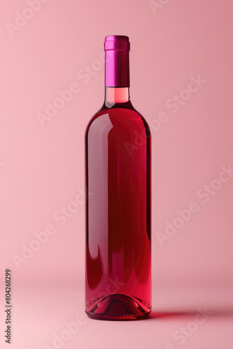 A red wine bottle mock up