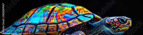 stained glass turtle.