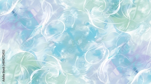 Wallpaper Mural Ethereal Abstract Swirls in Pastel Tones Background Torontodigital.ca