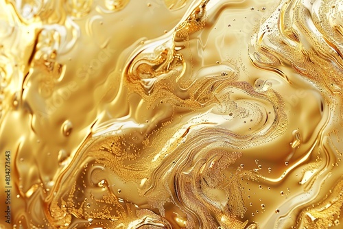 Abstract Liquid Gold Background Texture with Gold Texture. Generative Ai
