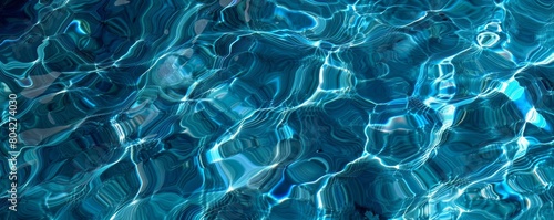 Vivid abstract water patterns with a mix of blue shades, creating a serene wallpaper