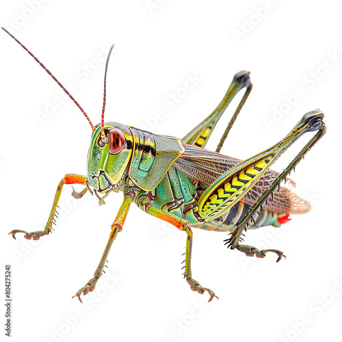 Grasshopper pest isolated on white or transparent background © Nazmus