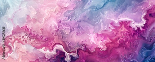 Fluid painting art with soft color gradients and a dreamy, textured effect photo