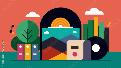 The pride and satisfaction of owning a physical copy of your favorite albums unlike the everchanging landscape of digital streaming platforms. Vector illustration