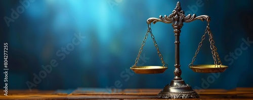 The scales of justice are a symbol of the impartiality of the law. photo