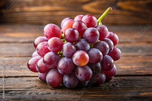 Fresh grape on the wooden table