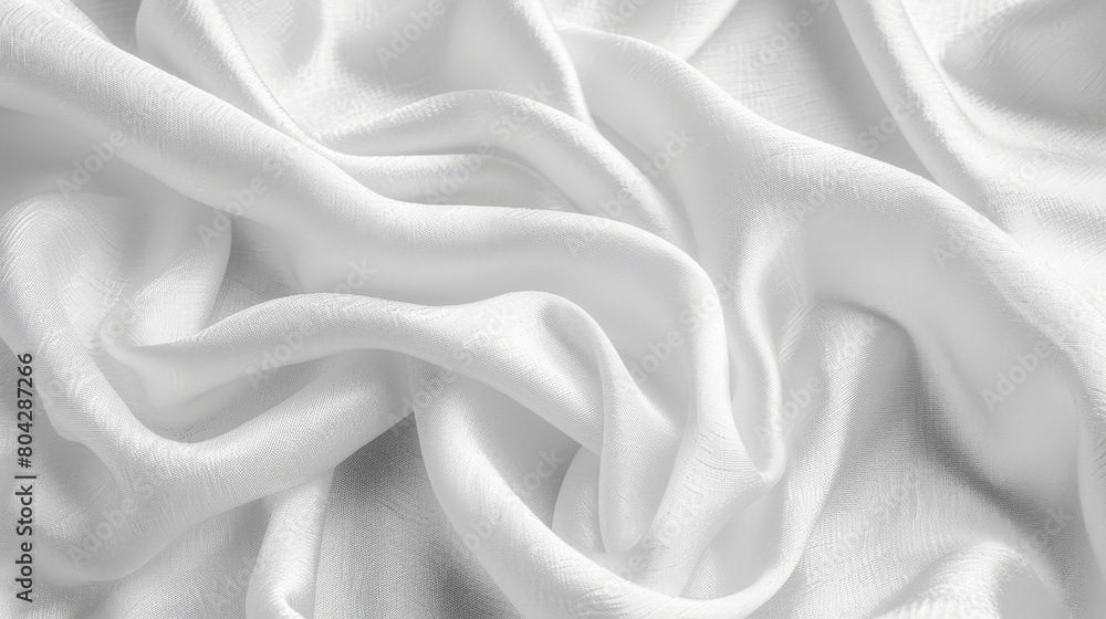 Obraz premium Close Up of White Fabric