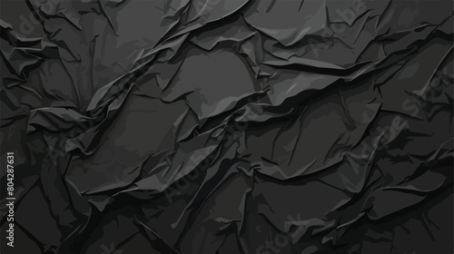Full black wrinkled rectangular sheet with latex te photo
