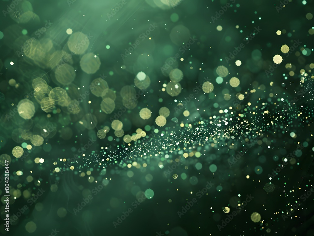 Elegant Emerald Green Particle Background Elegant Emerald Green Particle Background