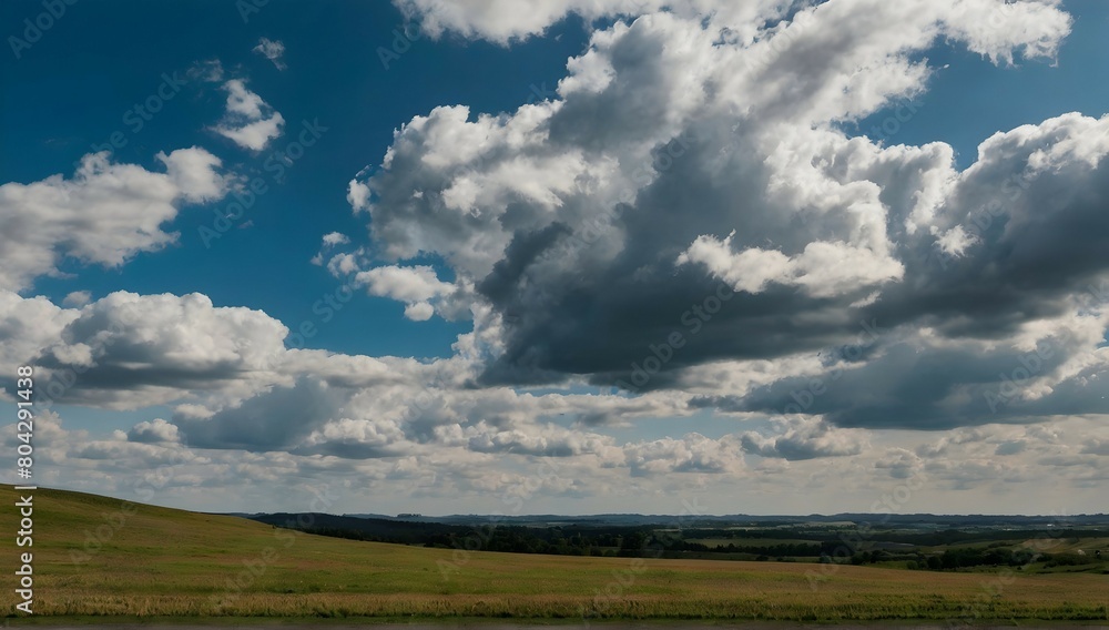 Photo scenic view of landscape against sky