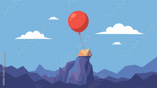 As the balloon continued to float aimlessly it almost seemed to be searching for a place to land and unload the heavy burden it carried..