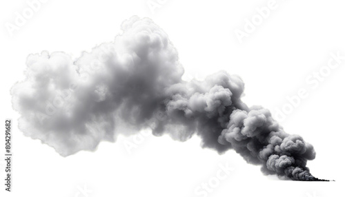 Smoke Effect On isolated on transparent png background. Generative ai