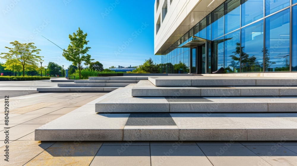 Architecture and Exterior of Front Steps and a Platform at the Main ...
