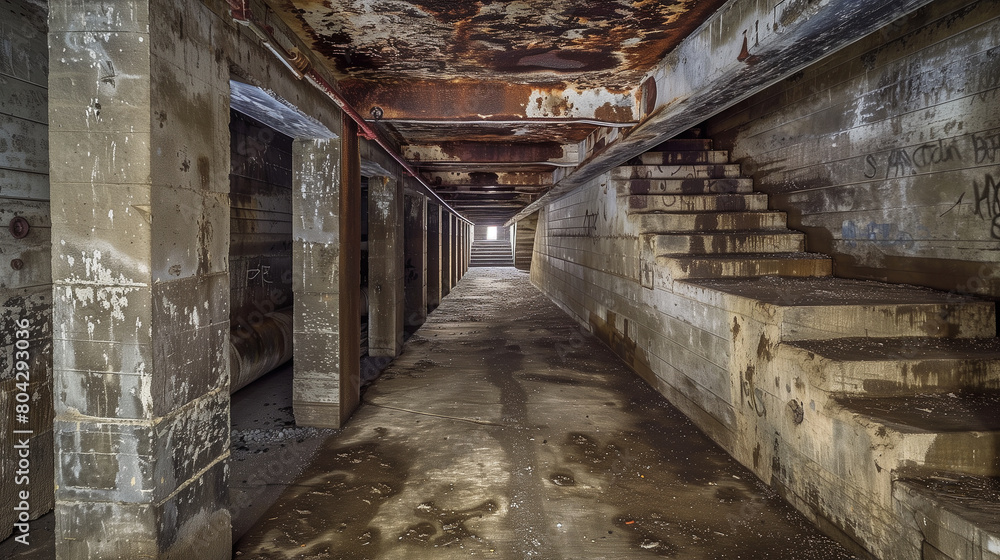 Obraz premium 地下シェルター