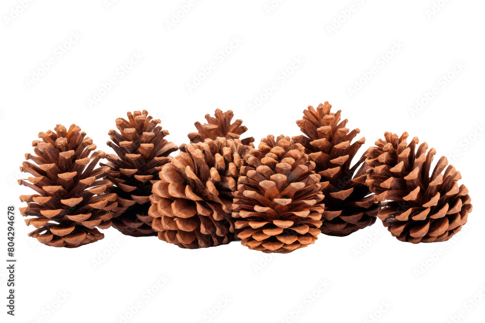 Towering Pine Cone Harmony. On a White or Clear Surface PNG Transparent Background. Towering Pine Cone Harmony. On a White or Clear Surface PNG Transparent Background.