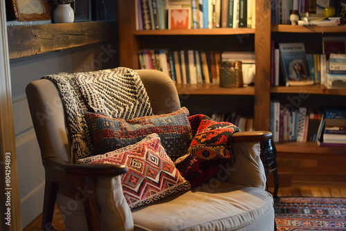 Cozy Reading Nook Filled with Diverse Magazine Subscriptions  