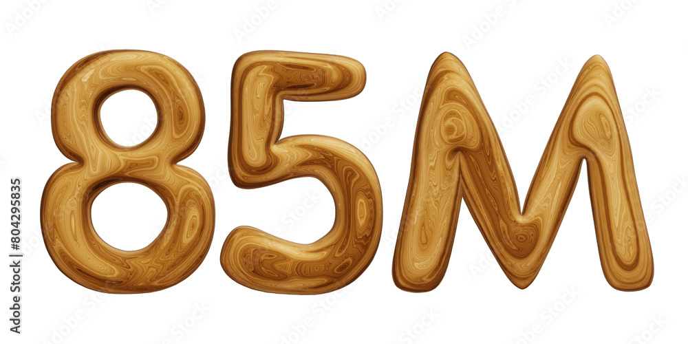 Wooden 85m for followers and subscribers celebration Wooden 85m for followers and subscribers celebration