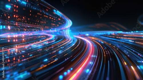 abstract digital tech wave backgrounds