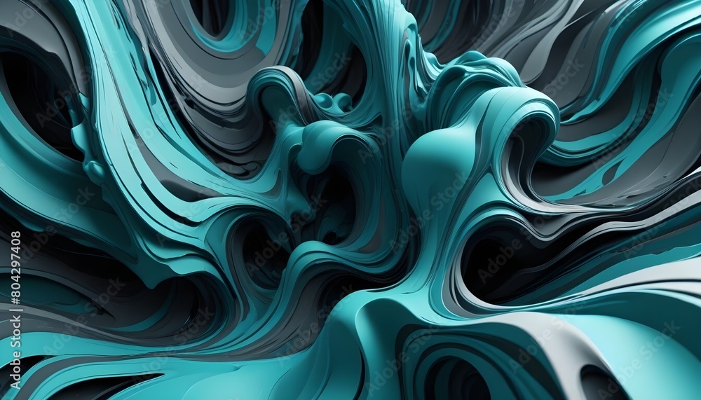 Obraz premium Beneath the Turquoise Canopy Background: Exploring the Mysteries of Grey