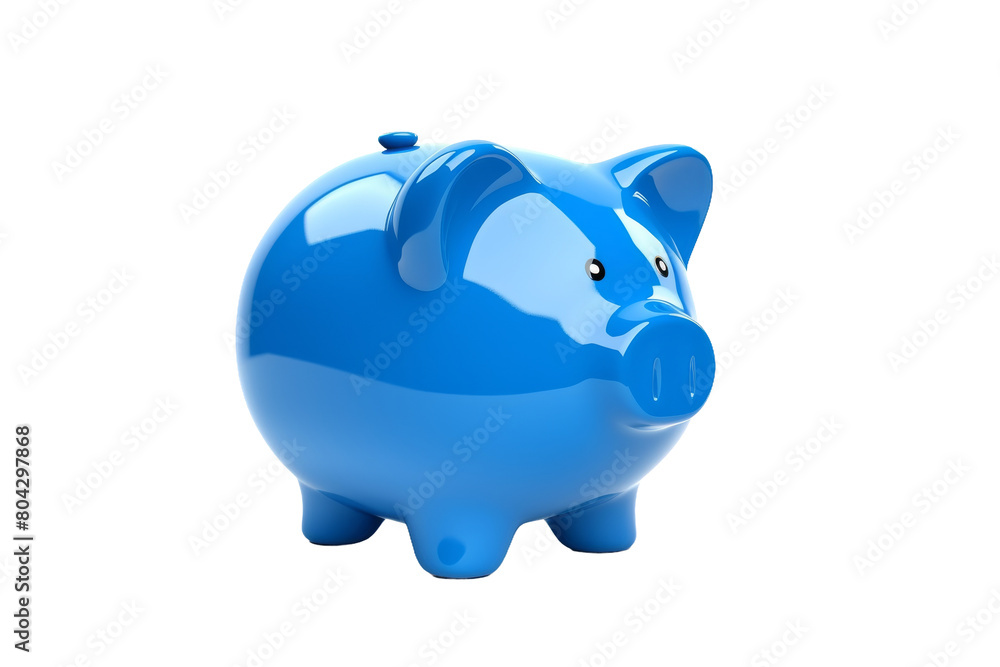 The Mystical Blue Piggy Bank. On a White or Clear Surface PNG Transparent Background. The Mystical Blue Piggy Bank. On a White or Clear Surface PNG Transparent Background.