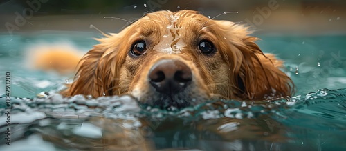 Playful Canines Underwater Adventure A Golden Retriever Puppy Discovers Lake Life © kiatipol