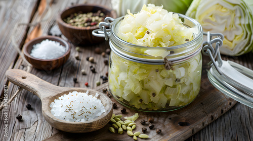 Homemade Sauerkraut Preparation: Traditional Fermentation Techniques Displayed