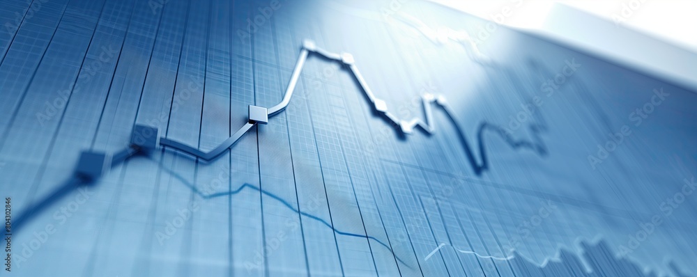The stock's graph is growing in an uptrend.
The stock's graph is growing in an uptrend.
