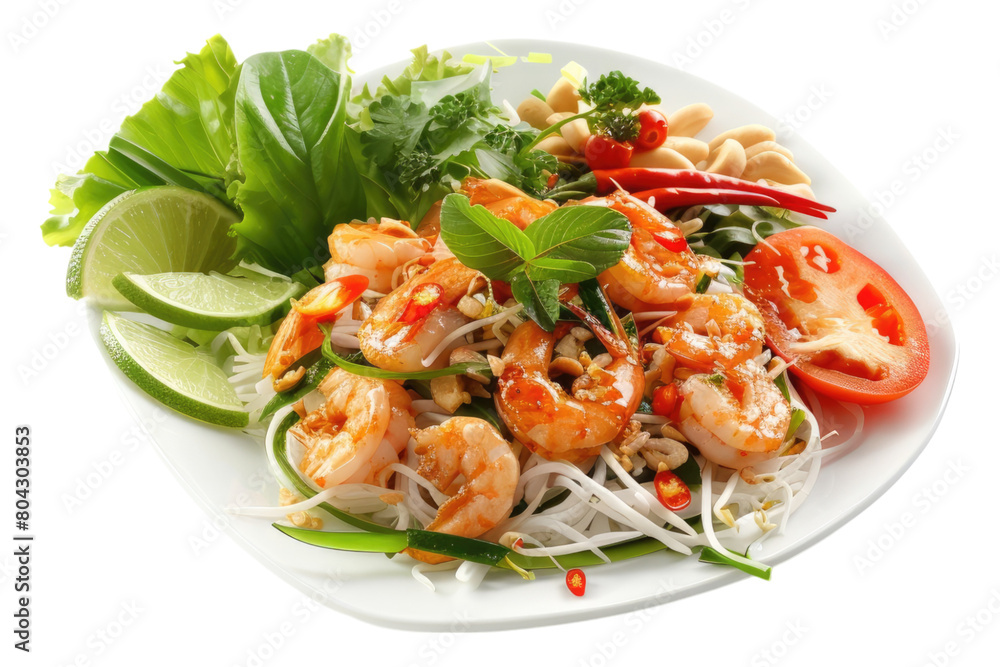 Thai cuisine delight Isolated on transparent background Thai cuisine delight Isolated on transparent background