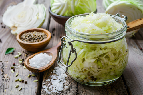 Homemade Sauerkraut Preparation: Traditional Fermentation Techniques Displayed