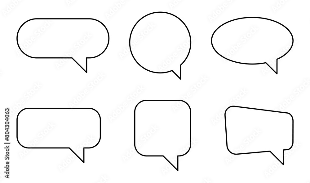 vector collection of speech bubbles. dialog vector collection of speech bubbles. dialog