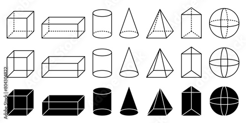 vector collection of geometric structures