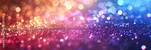 Dynamic display of colorful bokeh lights shifting in and out of focus in a vibrant and lively pattern
