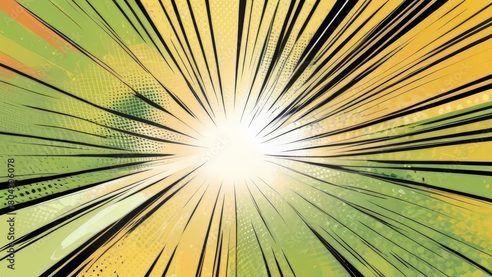 Obraz premium Comic Style Wallpaper with Gradient Halftone Suitable for Background