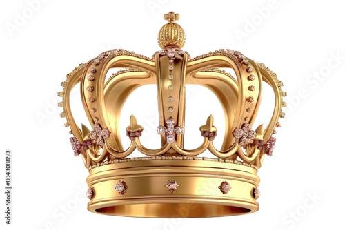 Golden crown Isolated on transparent background