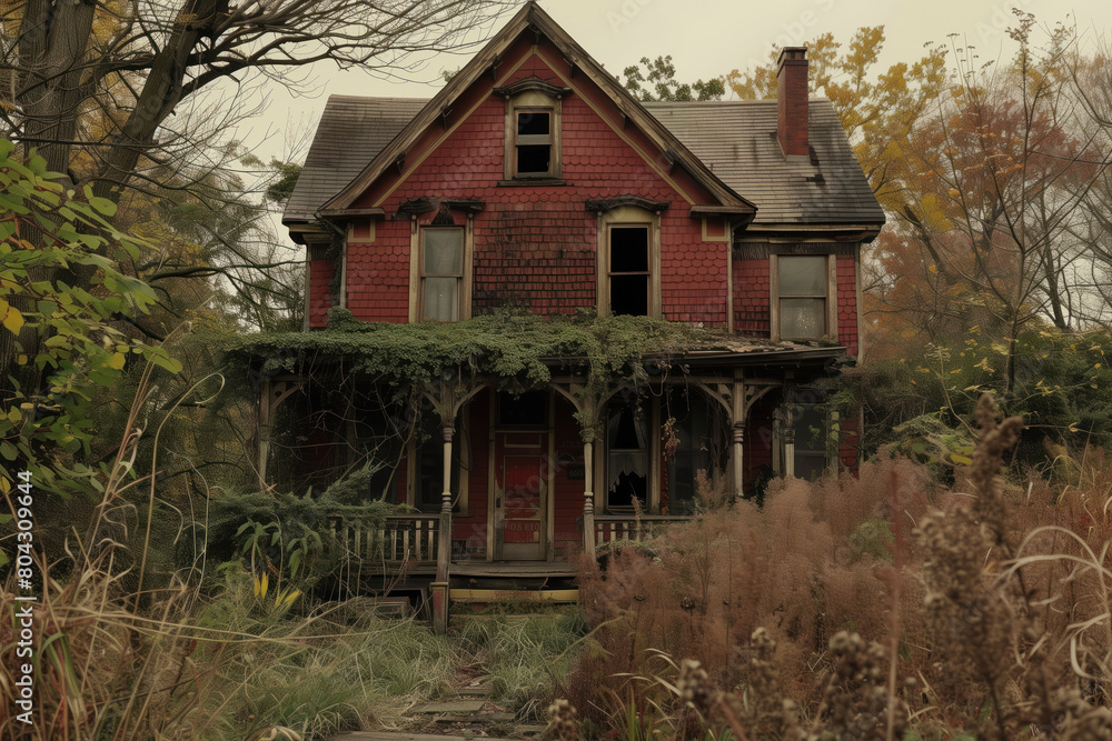 Abandoned House, Generative AI Abandoned House, Generative AI